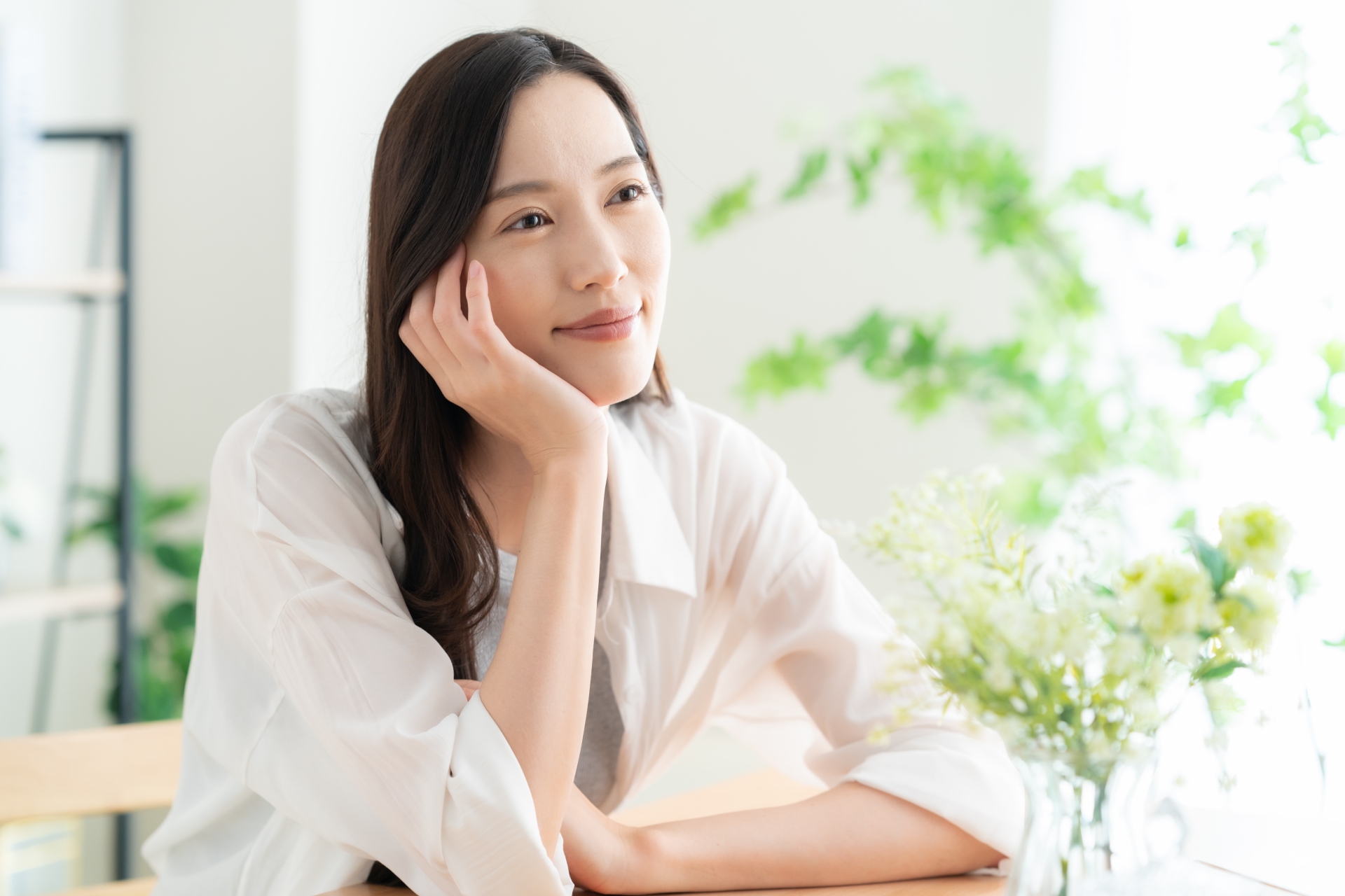 家事が出来ない
笑顔の女性の写真