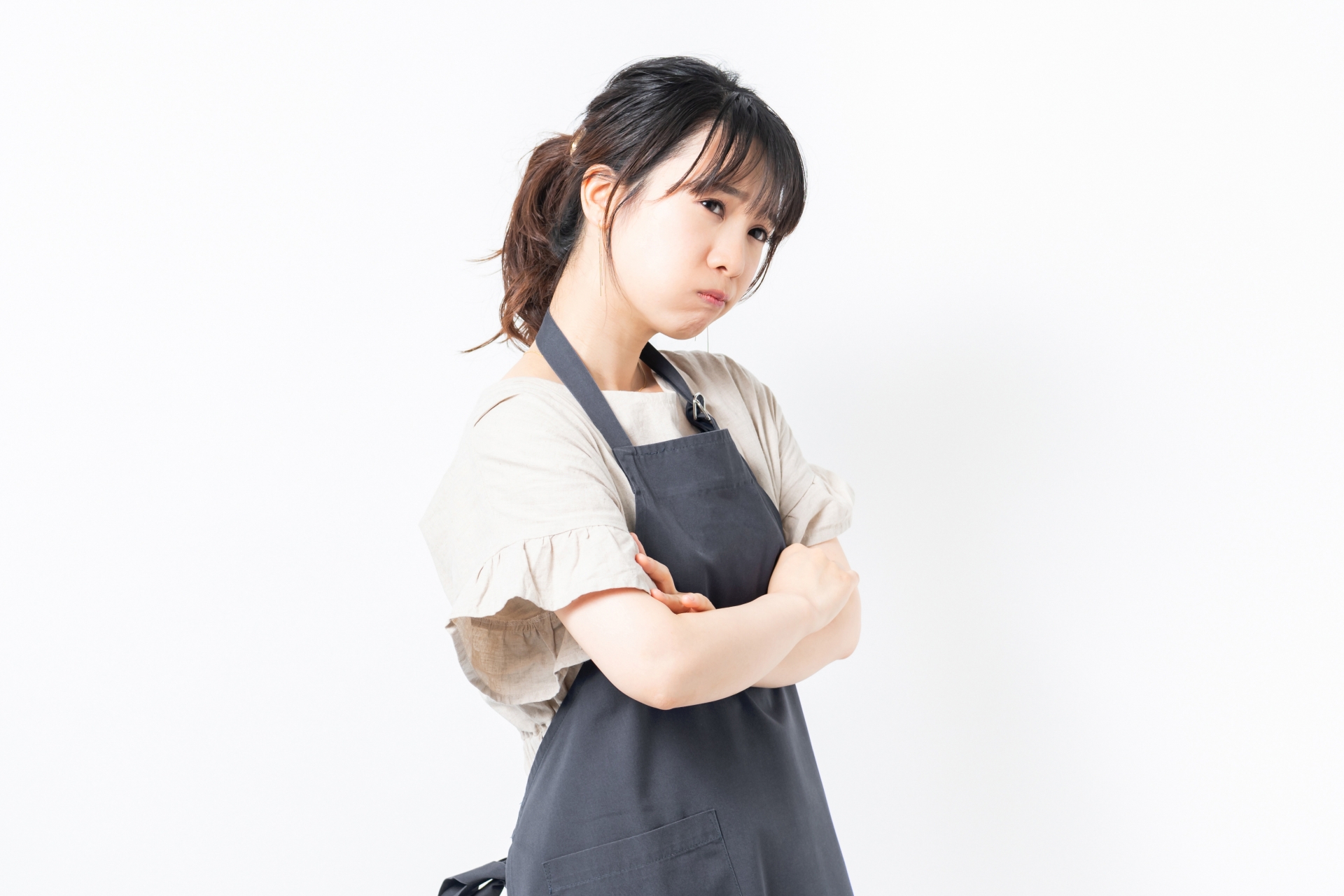 家事をしない夫
不満を募らせる妻のイメージ図