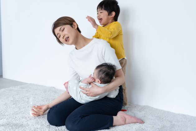 ストレス発散 育児 育児に疲れている母親
