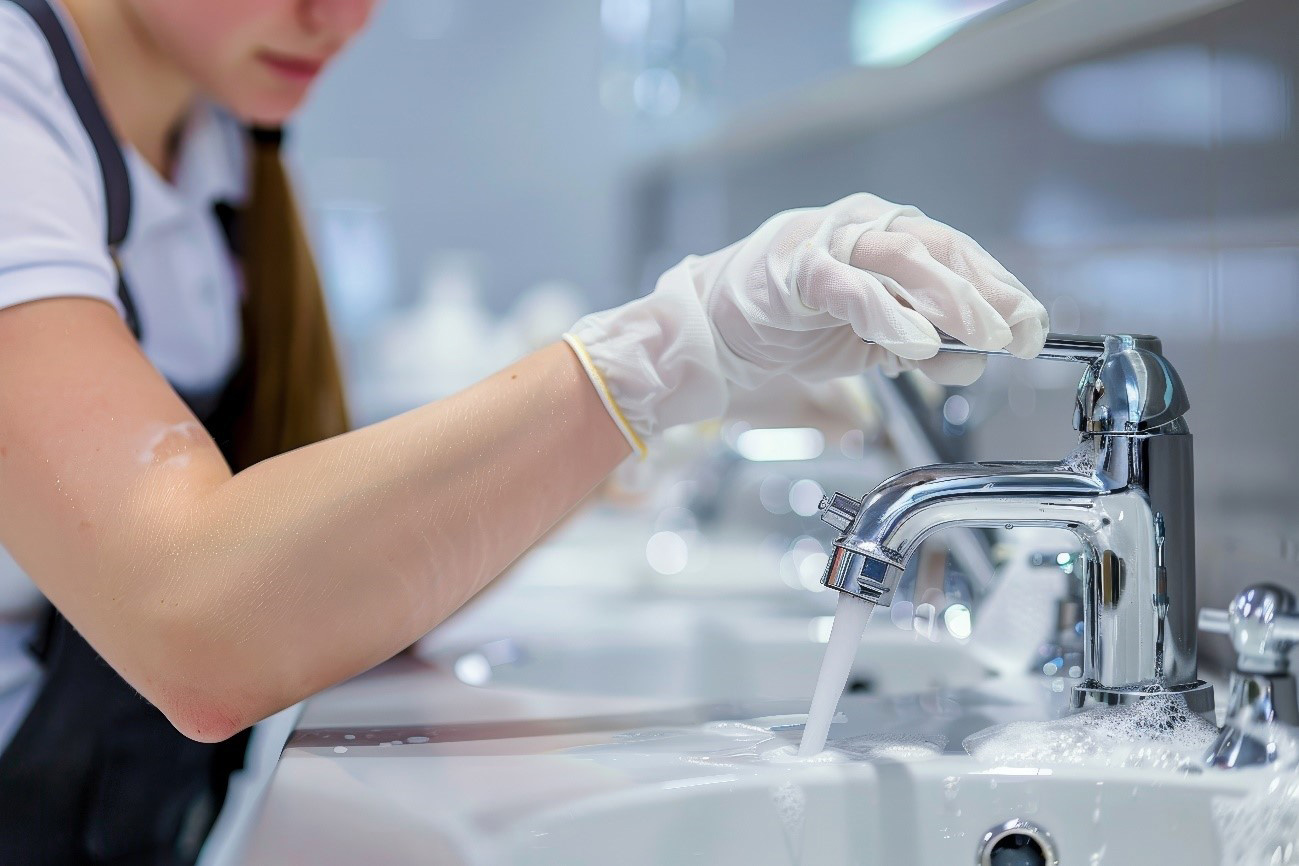 自分で蛇口を掃除しても落ちない汚れは業者に依頼する