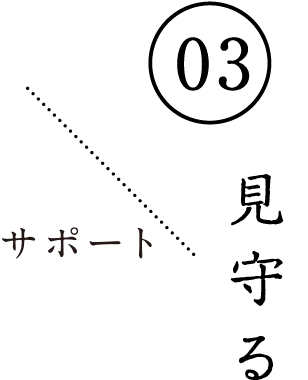 03 営業 見守る