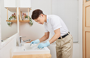 洗面所クリーニング